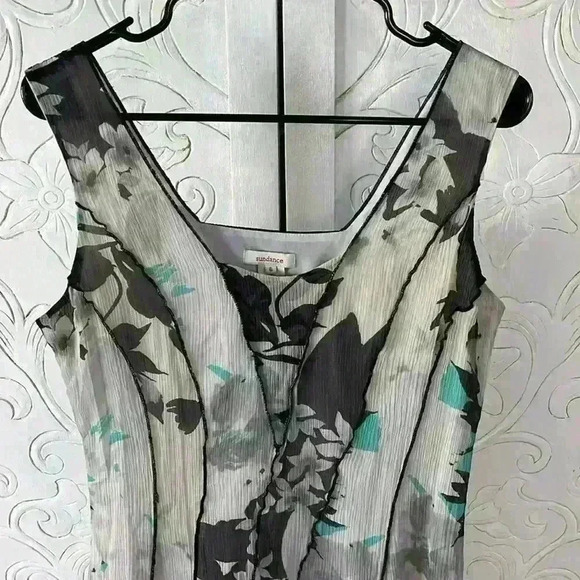 Sundance Dresses & Skirts - Sundance 100% Silk Floral Mini Sleeveless Lined Dress Size 6 Boho